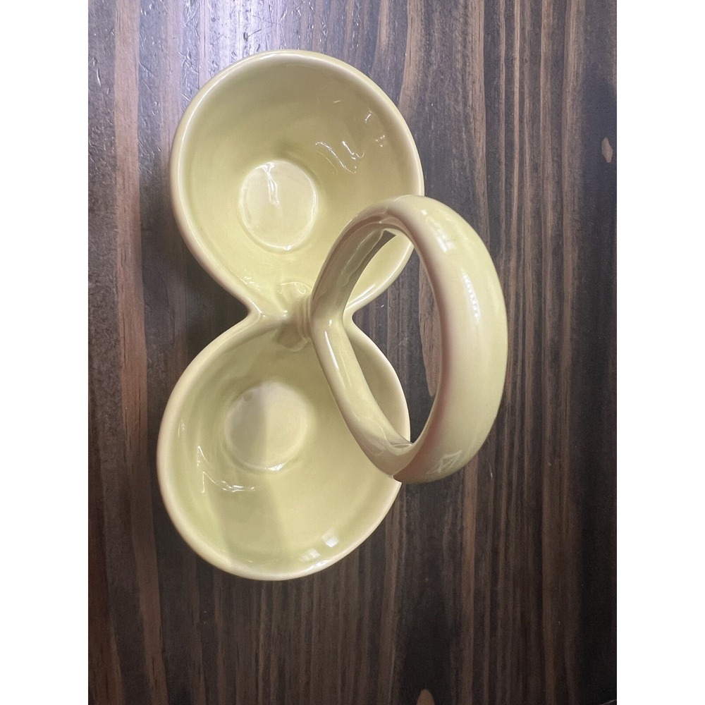 CRATE & BARREL TIAGO LIME GREEN‎ TWO PART HANDLED SERVER - Picture 3 of 4